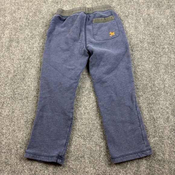 MINI BODEN Boys Straight Leg Blue/Orange Sweatpants size: 7Y - Picture 2 of 4